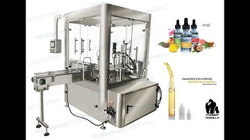 New Items Glass Dropper Bottle Filling And Capping Machine For 30ml CBD oil Filler