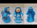 PAPER QUILLING 3D ANGEL | CHRISTMAS ORNAMENTS | EASY DIY CRAFT IDEAS 😇👼