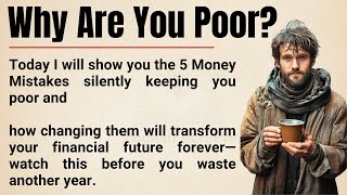 5 Money Mistakes Keeping You Poor No One Tells You This 💰 || Improve Your Life || Graded Reader ✅