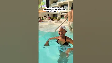 When Your Nanny Is Really Enjoying The Staycation In Dubai 