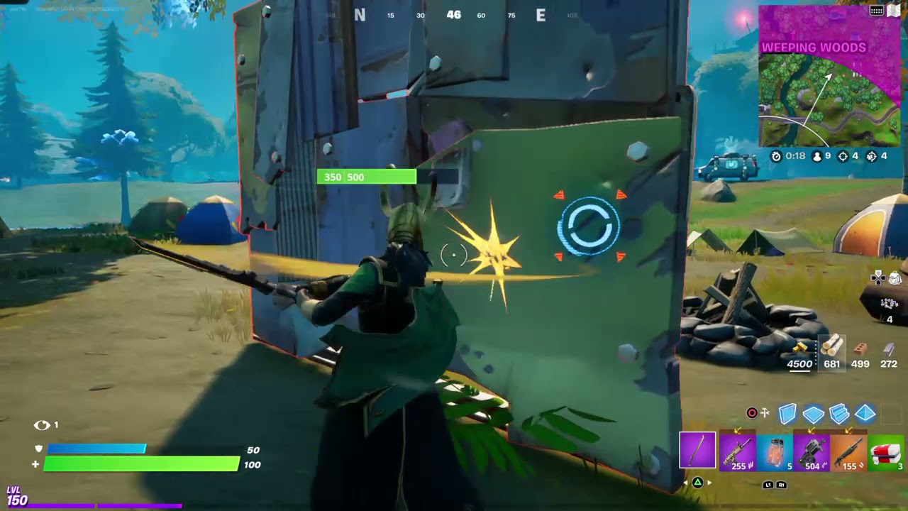 10000 Melee damage to structures in Fornite Season 7