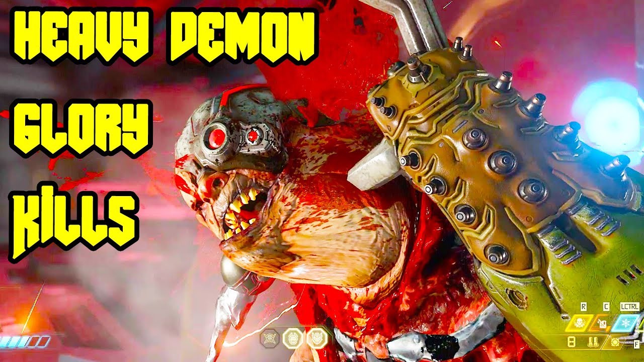 DOOM ETERNAL - ALL GLORY KILLS ON HEAVY DEMON COMPILATION