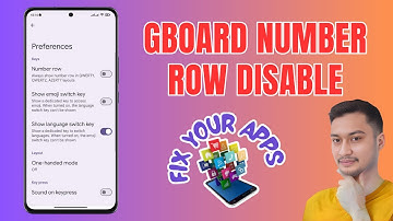 How to Disable the Number Row on Gboard