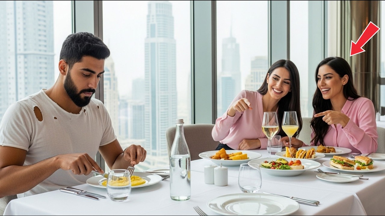 سخرت امرأتان من غداء الشاب المتواضع—ثم صدمتا حين عرفتا من يكون