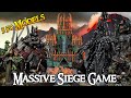 Massive castle siege  350 miniatures  battle of mordor