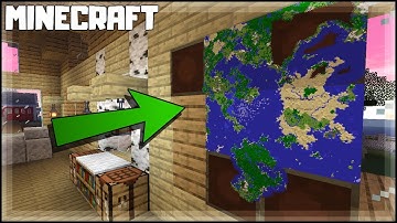 MINECRAFT | How to Make a Map Wall! 1.15.2