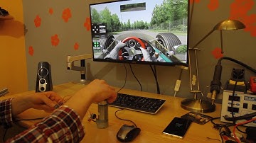 DIY Arduino Sim Racing Steering Wheel DC Motor Encoder Potentiometer Assetto Corsa