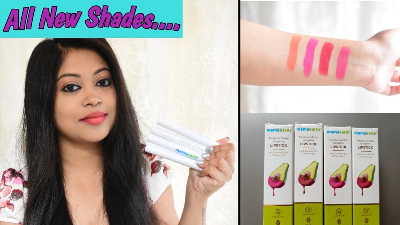 mamaearth-moisture-matte-longstay-lipstick-new-shades-review-swatches