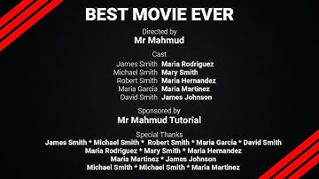 Create Smooth And Professional Rolling END CREDITS In Wondershare Filmora X