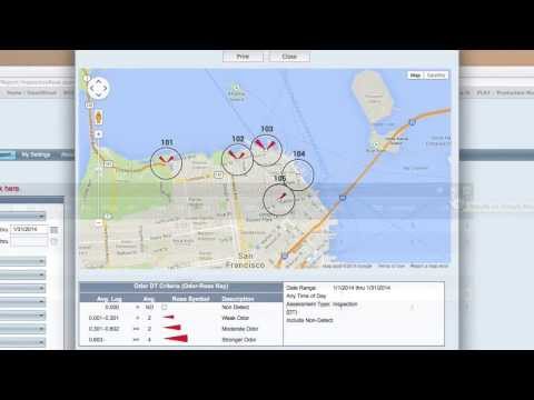 Odor Track'r Program - How to Create an Odor Rose Map