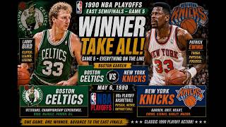 New York Knicks vs Boston Celtics Game 5 1990 NBA Playoffs | Full Game