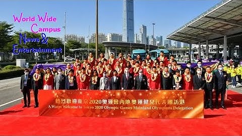 WoWWC - National Olympic delegation arrives in Hong Kong for a three-day event