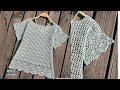 como tejer a crochet blusa elegante ligera y muy facil de realizar