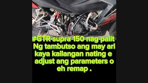 #GTR supra 150 remap ECU  gamit ang mst 100 pro x