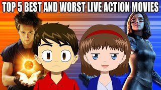 TOP 5 BEST AND WORST LIVE ACTION ANIME ENGLISH ADAPTATIONS