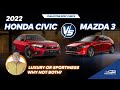2022 Honda Civic RS vs 2022 Mazda3 Sedan M Hybrid | Philkotse Spec Check