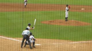 【第99回 夏の甲子園 広島県予選 決勝】広島新庄 古川智也のバッティング_2017072503