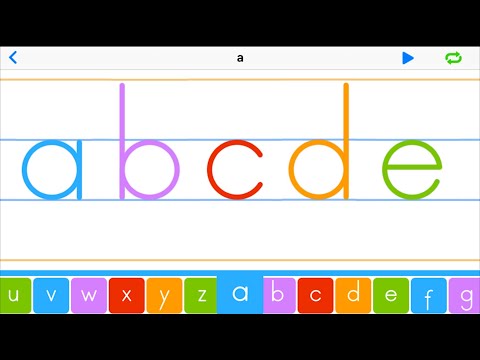 Video Aprende a escribir App Cursiva - youtube