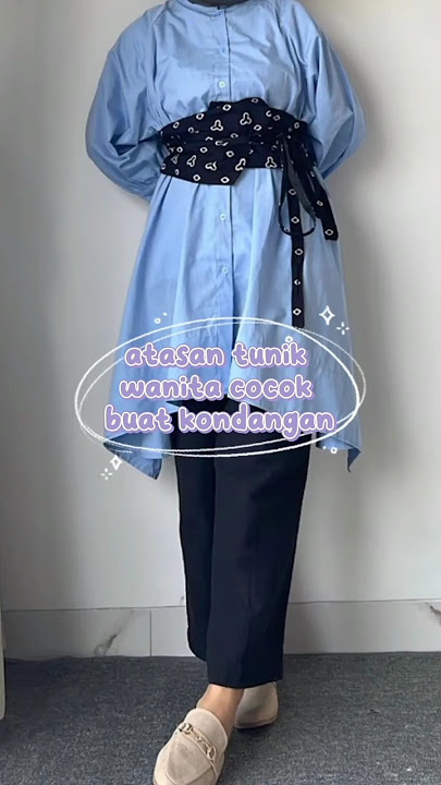 ASLI TUNIK INI ENAK BANGET BUAT DI MIX AND MATCH // ootd kondangan, ootd kuliah #tunik #shorts