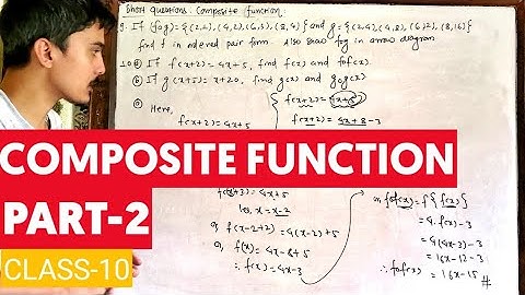 Composite function Part -2 | Exercise  | Optional math class 10