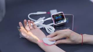 Diabetes Cure Semiconductor 650nm Laser Therapeutic Instrument Wrist Watch for Cleaning Blood