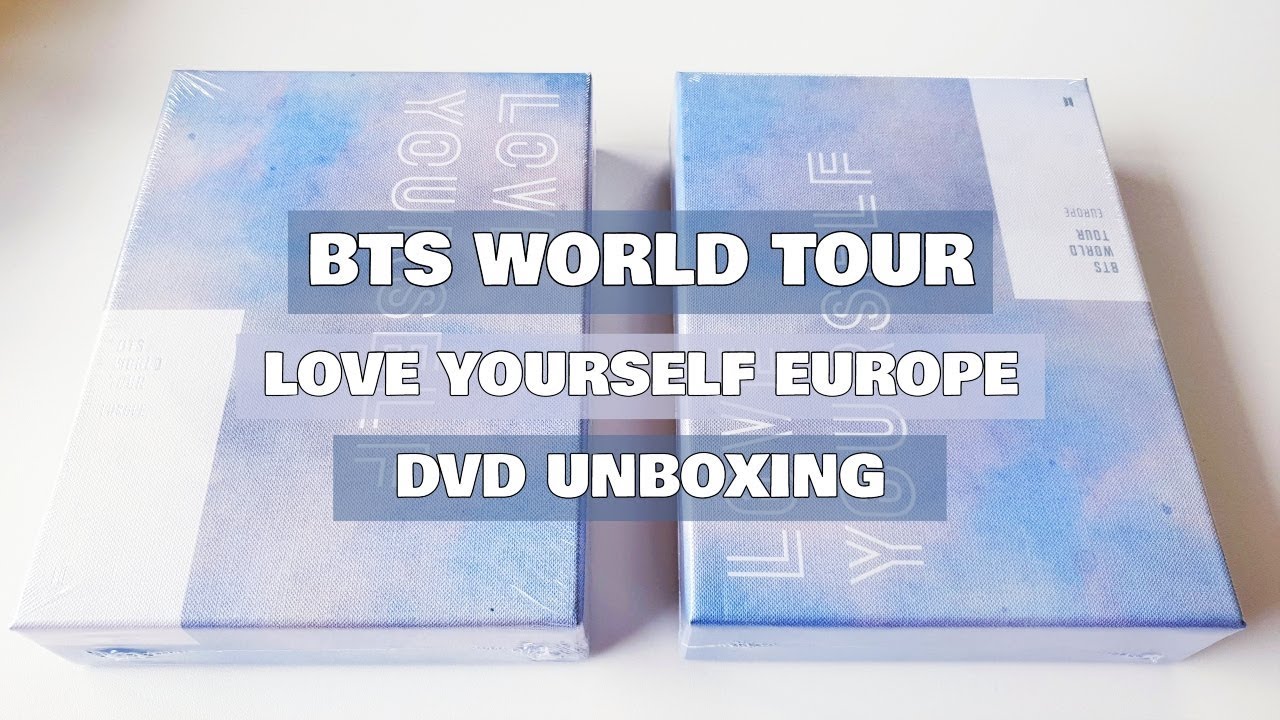 UNBOXING] BTS (방탄소년단) WORLD TOUR LOVE YOURSELF EUROPE DVD