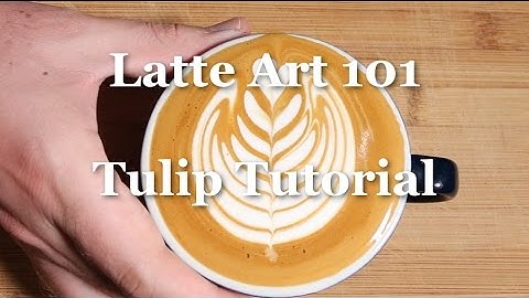 Tulip Latte Art Tutorial - Latte Art 101 - Coffeefusion
