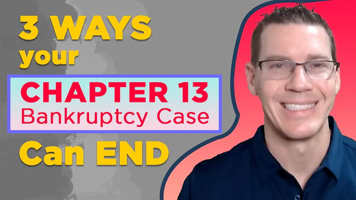 Tre sätt för avslut av din kapitel 13 konkurs