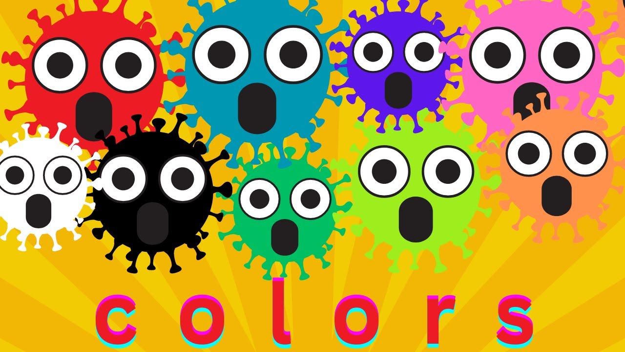 Kids vocabulary - Color - color mixing - rainbow colors - English