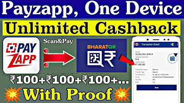 Payzapp Bharat QR Scan&Pay Cashback Offer💥Unlimited Account Cashback Using Same Device Live Proof