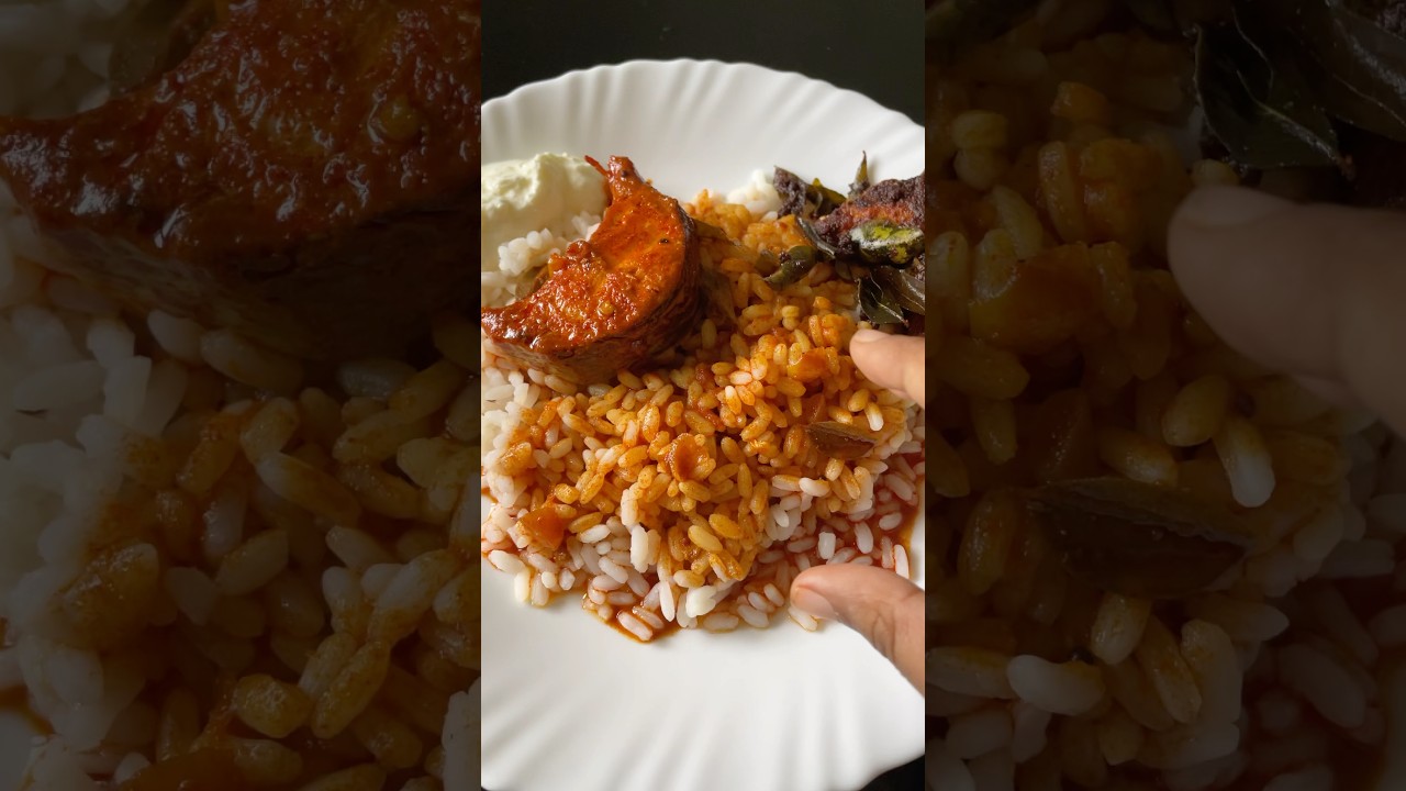 ചോറും മീൻ കറിയും🤤🍛