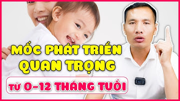 Sự thay đổi của trẻ qua từng tháng - CÁC MỐC PHÁT TRIỂN của trẻ 0 -12 tháng| Dược sĩ Trương Minh Đạt