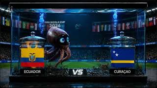 AI Octopus Predicts Ecuador 🇪🇨 vs Curaçao 🇨🇼 | FIFA World Cup 2026 Group E Prediction | June 21