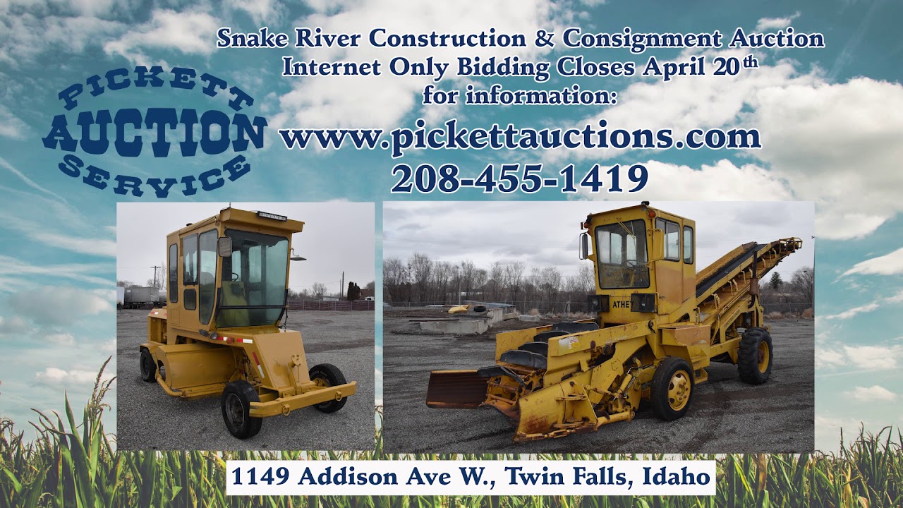Pickett Auction Snake River Construction YouTube