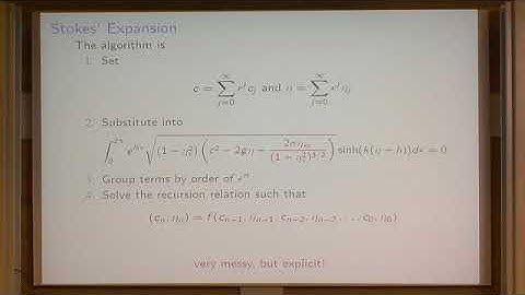 Olga Trichtchenko | Stability of periodic travelling waves of the water wave problem in one dimens..