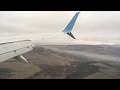 Посадка и конденсационный след Карловы Вары. Boeing 737-800 NG VP-BQG Победа.