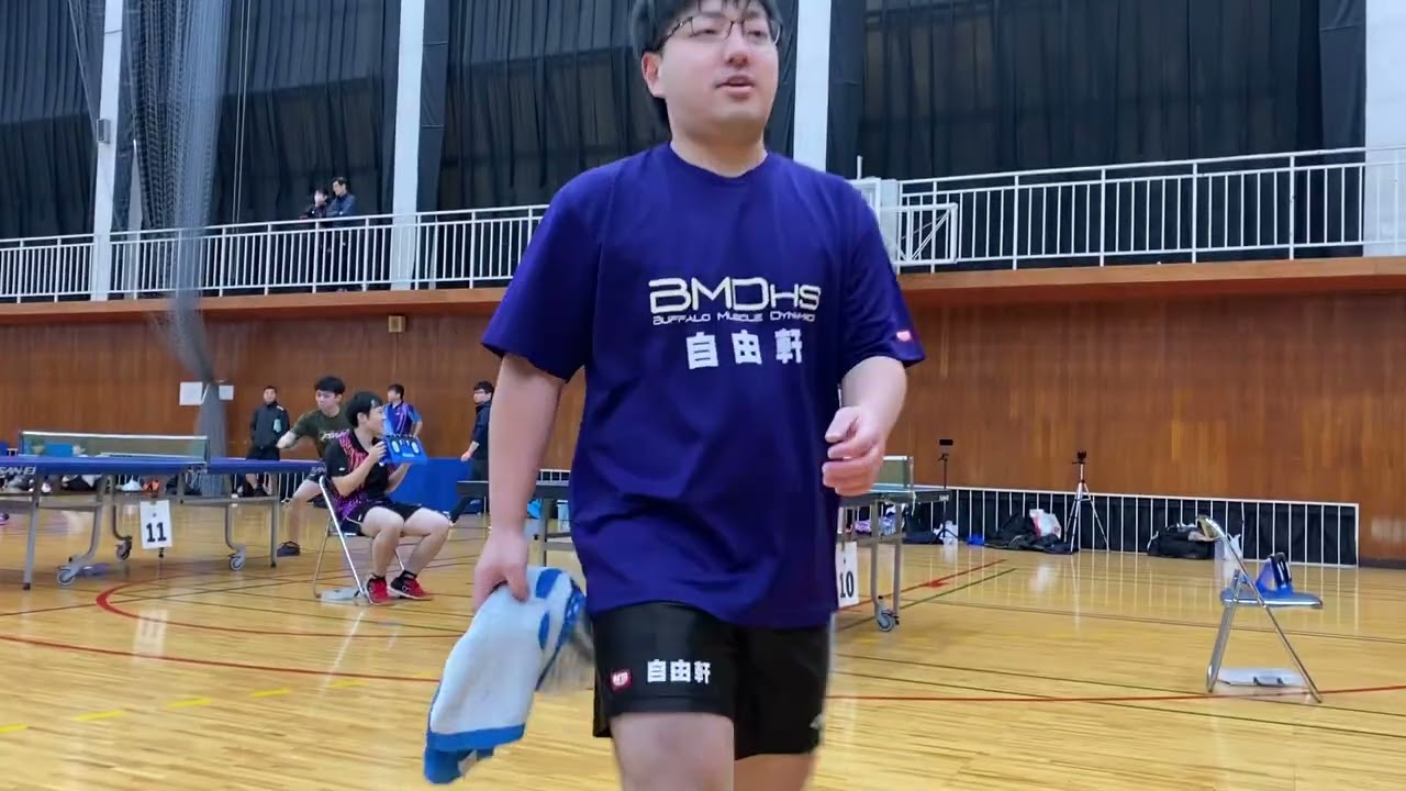 全日本ラージ混合ダブルス80の部3位の奈良部さんと試合