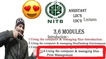 #Module_2 #Part_4 Using the computer & managing files Print Management #Assistant Basic IT Course