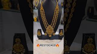 Bridal Jewelry Restock Heavy LakshmiDevi Haram & Elegant Victorian Set #victorianjewelry #shortsfeed