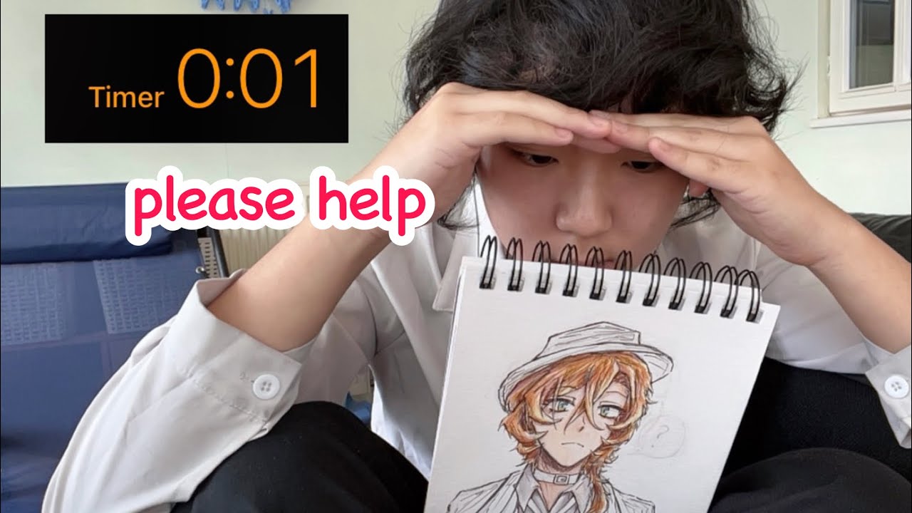 1 hour art challenge except I kinda suck (feat. Chuuya)