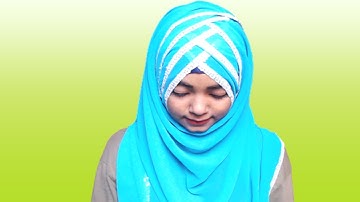 Criss Cross Hijab style with chiffon/Jorjet Hijab(Full Coverage)