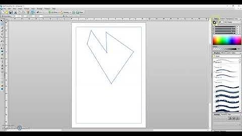 Using the line tool  in Serif DrawPlus