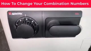 How To Change Combination On A Sentry Safe Three 3 Number Dial Combination Lock Model 1250
