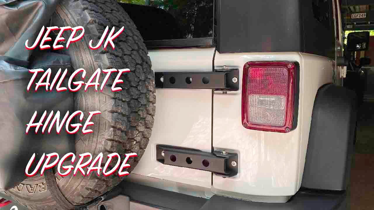 JEEP JK TAILGATE HINGE UPGARDE - YouTube