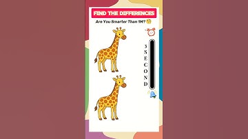 Find 3 Differences in This giraffe 🦒💡 Only 1% Can Solve!