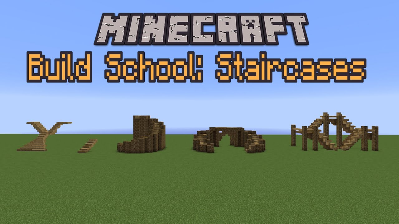 Minecraft Build School: Staircases!