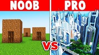 Minecraft NOOB vs HACKER: CITY BUILD CHALLENGE