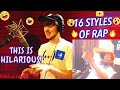 16 Styles of Rapping! ft  J Cole, NBA Youngboy, Polo G, Tyler The Creator First Time Reacting To Qua