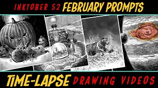 Inktober52 2022 - FEBRUARY PROMPTS