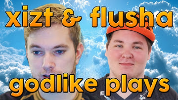 CS:GO - xizt & flusha GODLIKE plays [Dreamhack summer]